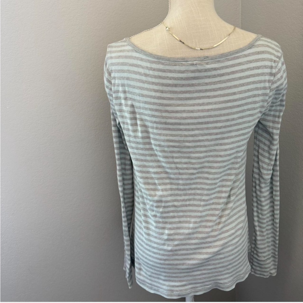 Striped Ribbed Long Sleeve - Picture 3 of 8